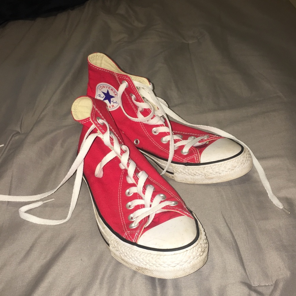 Red Hightop Converse